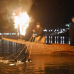 錦帯橋のう飼：古式の鮎漁を屋形船から間近に観賞